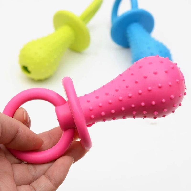 Soft Rubber Bone Chew Toy for Small Dogs