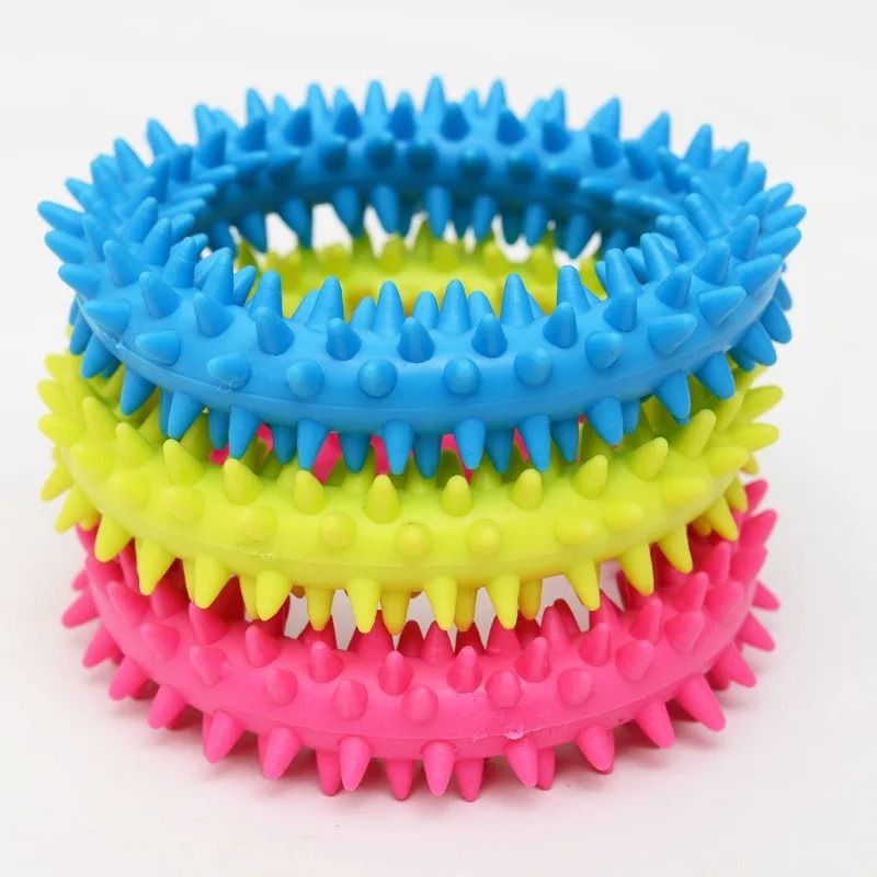 Soft Rubber Bone Chew Toy for Small Dogs