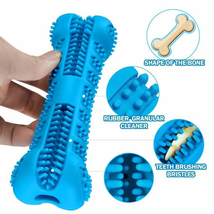Soft Rubber Dog Toothbrush Chew Stick for Small and Medium Dogs