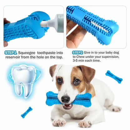 Soft Rubber Dog Toothbrush Chew Stick for Small and Medium Dogs