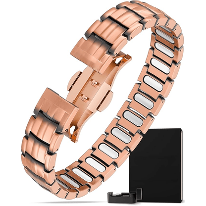 Pure Copper Magnetic Bracelet for Men with Adjustable Sizing Tool