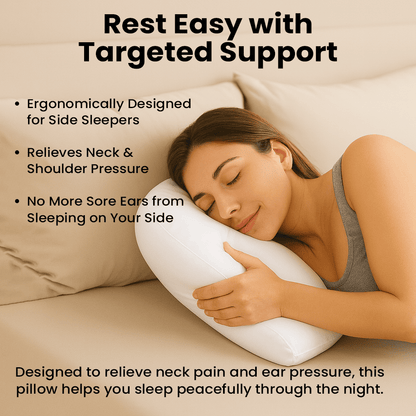 Orthopedic Side Sleeper Pillow With Ear Hole