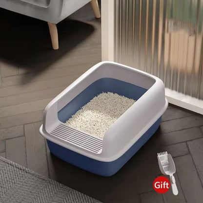 Small Cat Litter Tray Bedpan Anti Splash Kitten Toilet Box