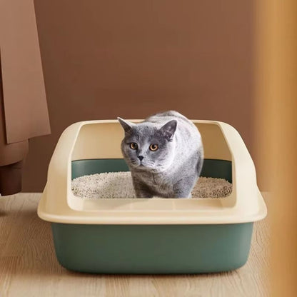 Small Cat Litter Tray Bedpan Anti Splash Kitten Toilet Box