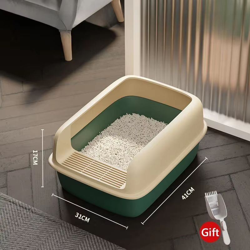 Small Cat Litter Tray Bedpan Anti Splash Kitten Toilet Box