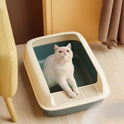 Small Cat Litter Tray Bedpan Anti Splash Kitten Toilet Box