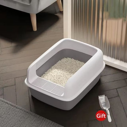 Small Cat Litter Tray Bedpan Anti Splash Kitten Toilet Box