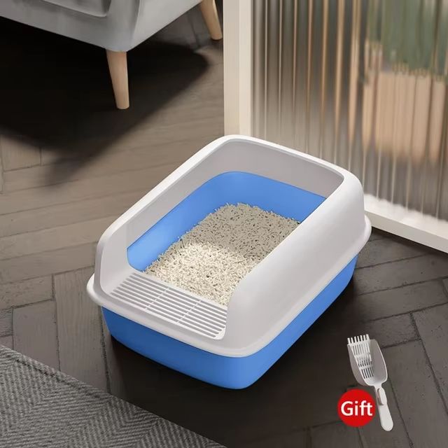 Small Cat Litter Tray Bedpan Anti Splash Kitten Toilet Box