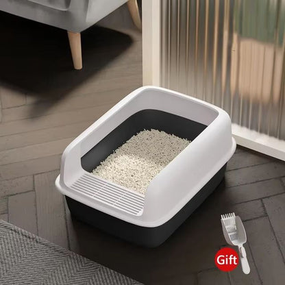 Small Cat Litter Tray Bedpan Anti Splash Kitten Toilet Box