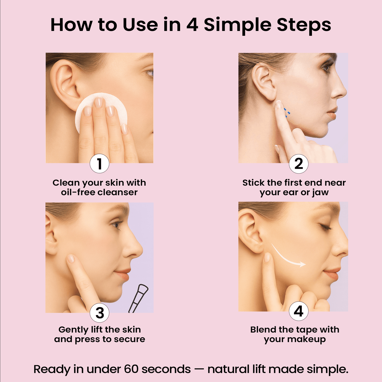 Invisible Face Lifter Tape