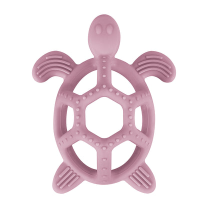 Cartoon Baby Silicone Teether, Food Grade Silicone Turtle, DIY Rodent Teeth Toy for Babies