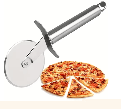 Stainless Steel Kitchen Pizza Cutter Wheel and Server