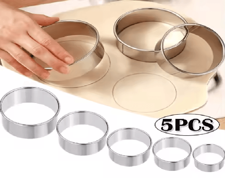 Stainless Steel Biscuit and Dough Cutting Mold Set