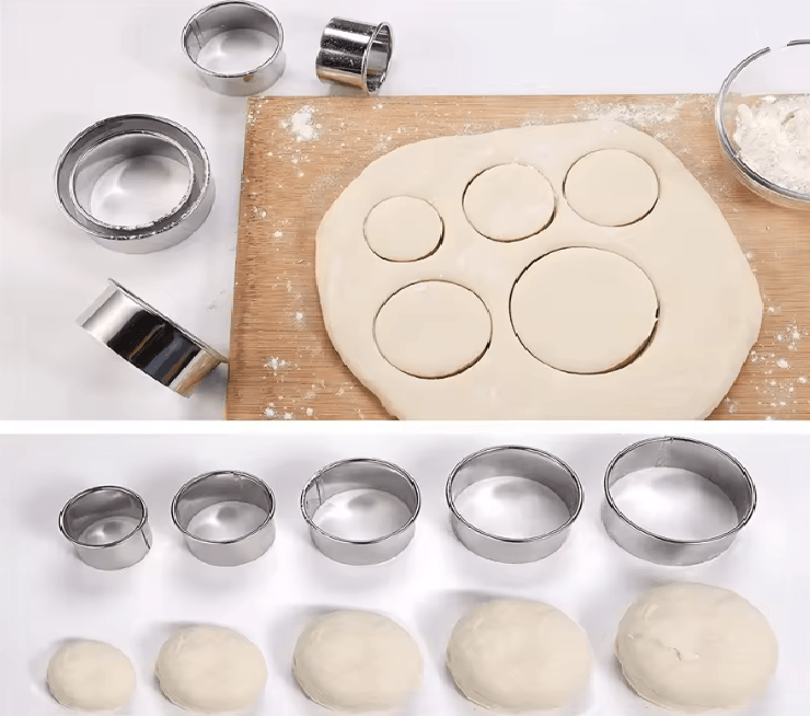 Stainless Steel Biscuit and Dough Cutting Mold Set