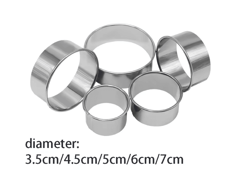 Stainless Steel Biscuit and Dough Cutting Mold Set