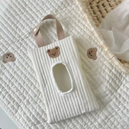 Cartoon Animal Flip Cover Hanging Tissue Box Bag