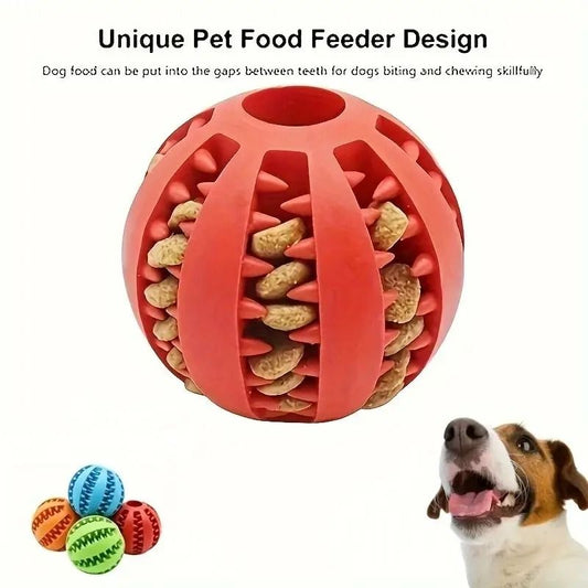 Dog Pet Food Treat Feeder Chew Tooth Cleaning Ball
