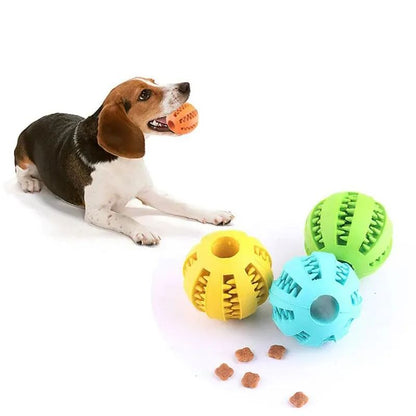 Dog Pet Food Treat Feeder Chew Tooth Cleaning Ball