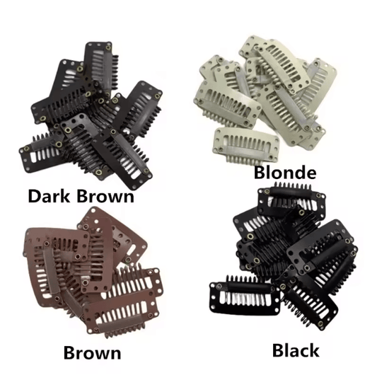 Hair Extension Snap Clips Set