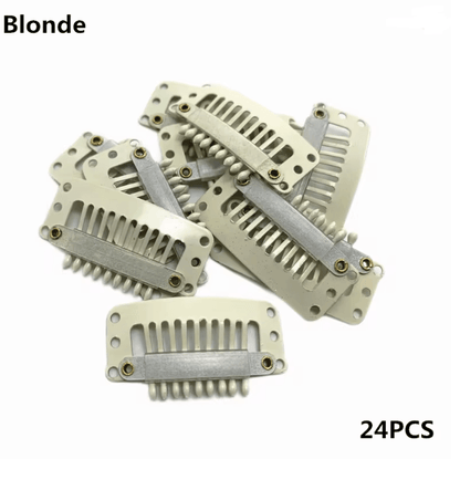 Hair Extension Snap Clips Set