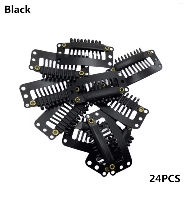 Hair Extension Snap Clips Set