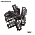 24pcs dark brown