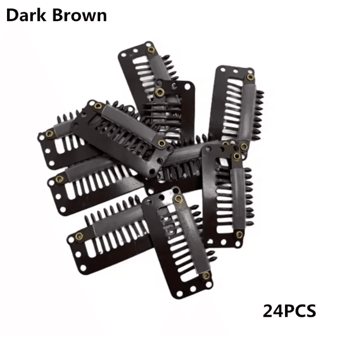 Hair Extension Snap Clips Set