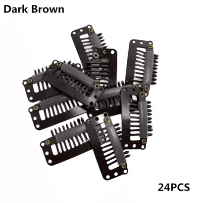 Hair Extension Snap Clips Set