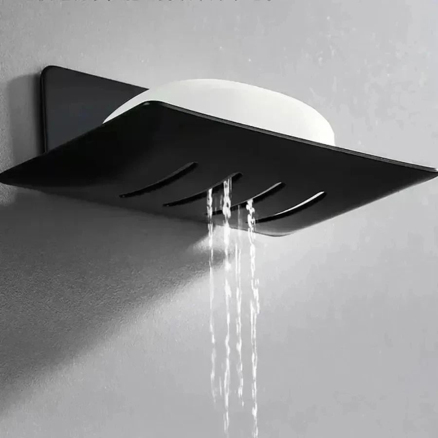 Black Carbon Steel Wall Mounted Soap Holder