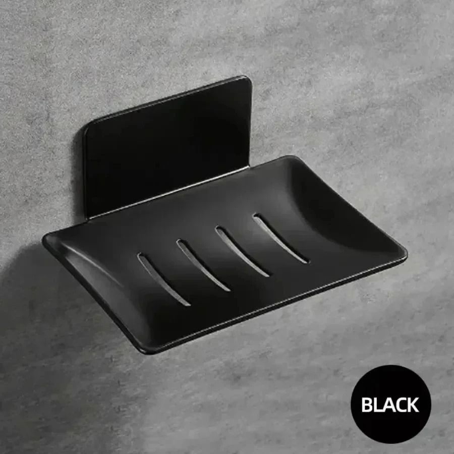 Black Carbon Steel Wall Mounted Soap Holder