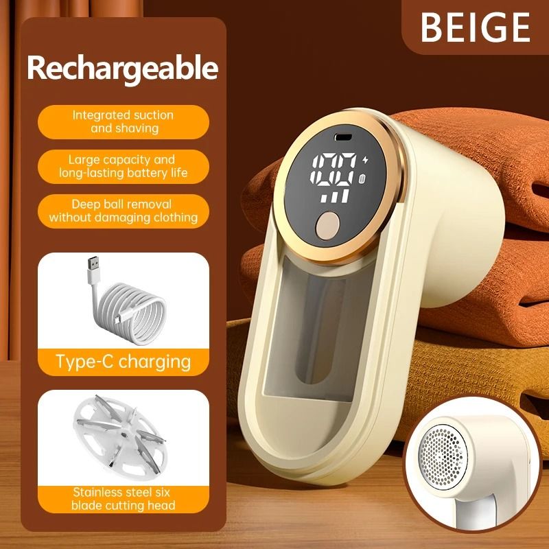Rechargeable Fabric Shaver Lint Remover Sweater Defuzzer for Clothes and Furniture