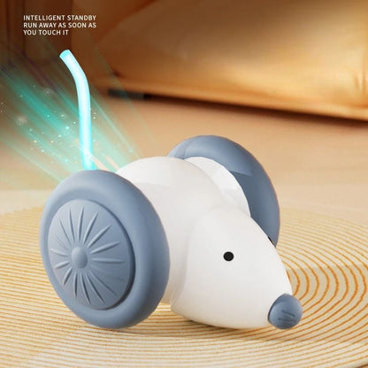 Interactive Electric Cat Mouse Car Rechargeable Automatic Teaser Toy