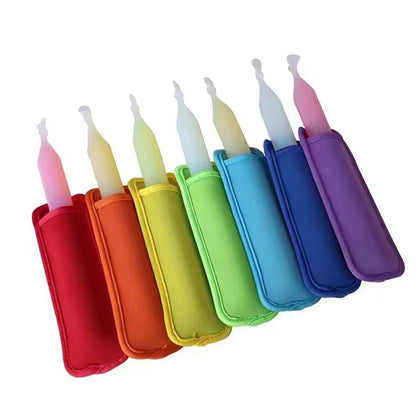 Reusable Ice Pop Sleeves – Insulated Freezer Pop Holders for No-Mess, No-Freeze Snacking