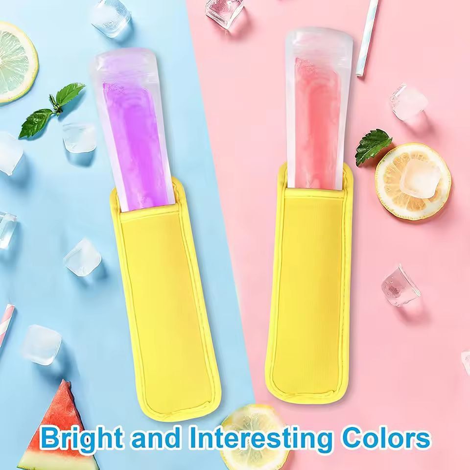 Reusable Ice Pop Sleeves – Insulated Freezer Pop Holders for No-Mess, No-Freeze Snacking