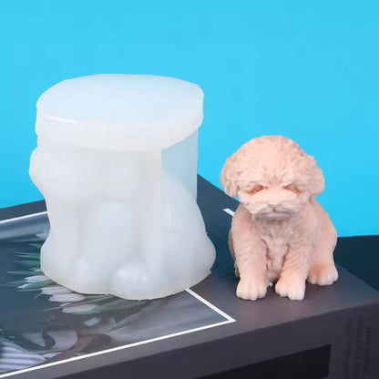 DoggieDream 3D Teddy Pet Silicone Candle & Soap Mold – DIY Animal Ornament Craft