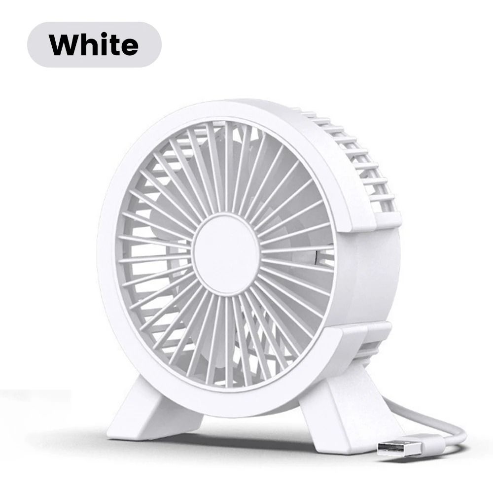 Mini USB Rechargeable Table Fan Portable Small Desktop Fan for Home and Office