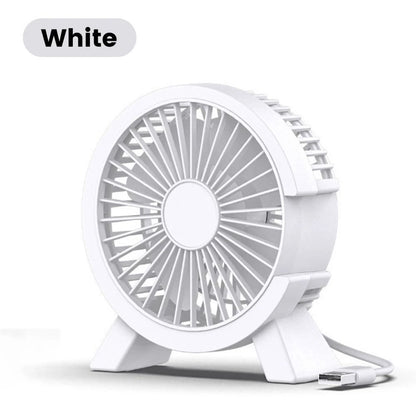 Mini USB Rechargeable Table Fan Portable Small Desktop Fan for Home and Office