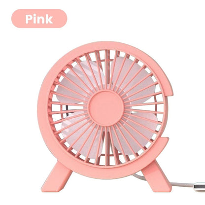 Mini USB Rechargeable Table Fan Portable Small Desktop Fan for Home and Office