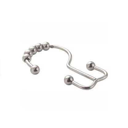 Premium Double-Sided Shower Curtain Hooks – Smooth-Glide Metal Rings for Easy Bathroom Curtain Hanging