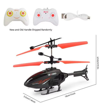 2 Channel Gesture Control RC Helicopter with LED Lights for Kids