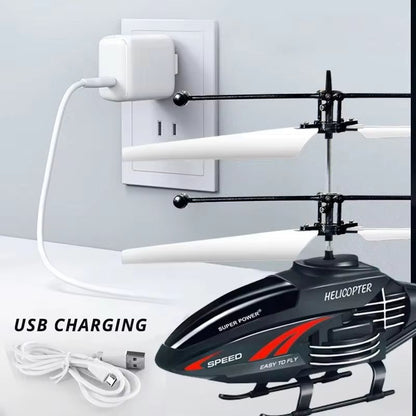 2 Channel Gesture Control RC Helicopter with LED Lights for Kids