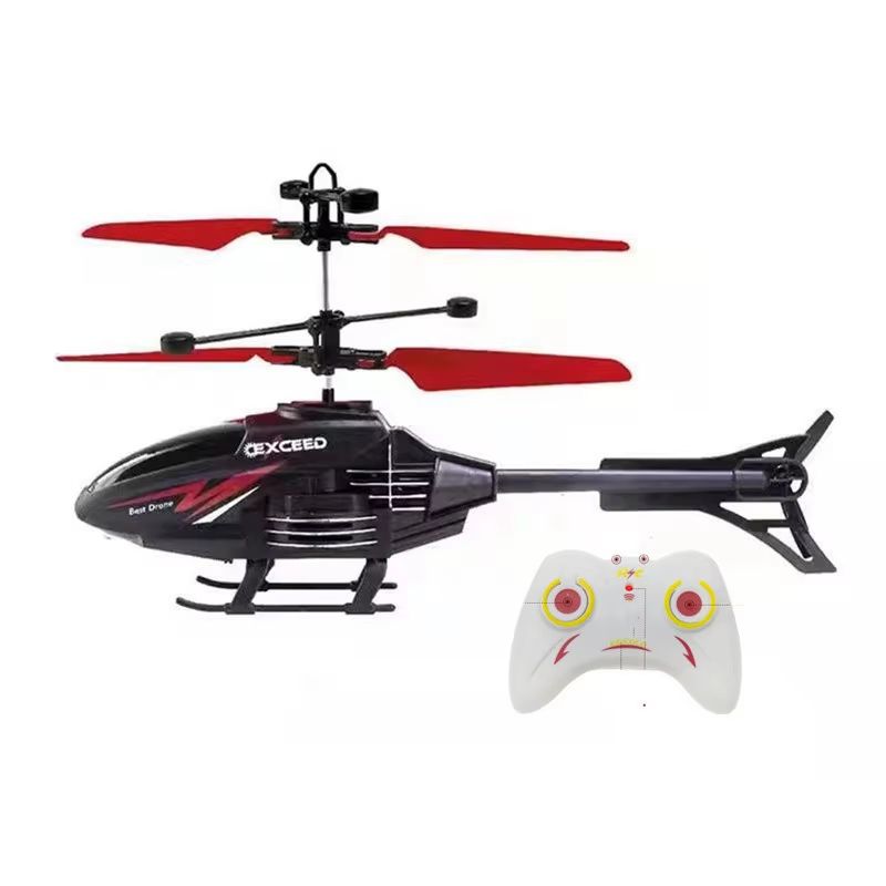 2 Channel Gesture Control RC Helicopter with LED Lights for Kids