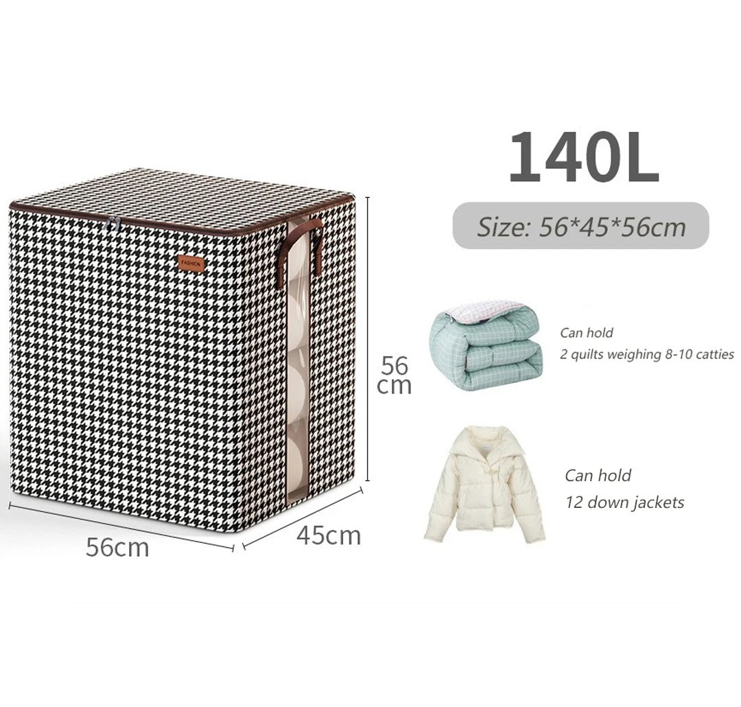 Fold able Clothes Organiser, Large Capacity Quilt, Tote Bag, Moving Box, Dust proof Home, Clothes Storage Bags Wardrobe