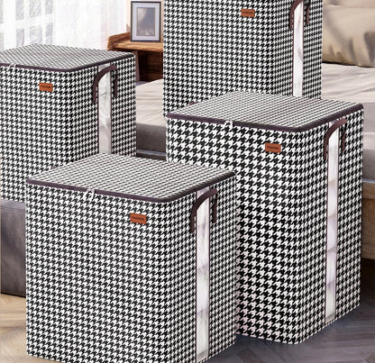 Fold able Clothes Organiser, Large Capacity Quilt, Tote Bag, Moving Box, Dust proof Home, Clothes Storage Bags Wardrobe