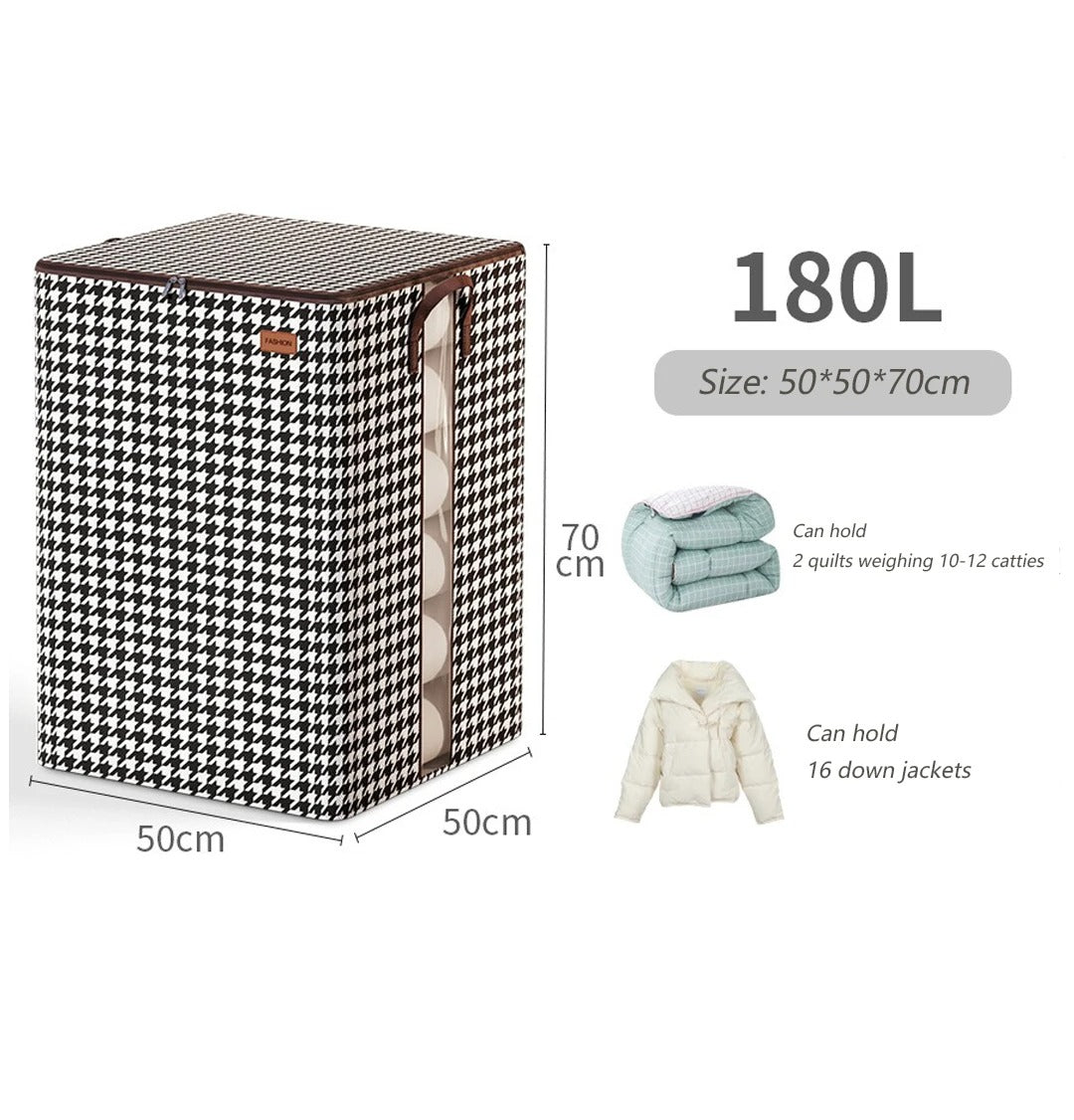 Fold able Clothes Organiser, Large Capacity Quilt, Tote Bag, Moving Box, Dust proof Home, Clothes Storage Bags Wardrobe