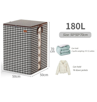 Fold able Clothes Organiser, Large Capacity Quilt, Tote Bag, Moving Box, Dust proof Home, Clothes Storage Bags Wardrobe