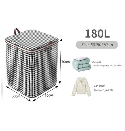 Fold able Clothes Organiser, Large Capacity Quilt, Tote Bag, Moving Box, Dust proof Home, Clothes Storage Bags Wardrobe