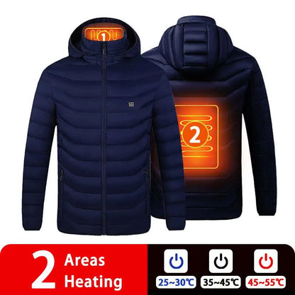 Heated Jacket for Men with 21 Heating Zones USB Winter Coat