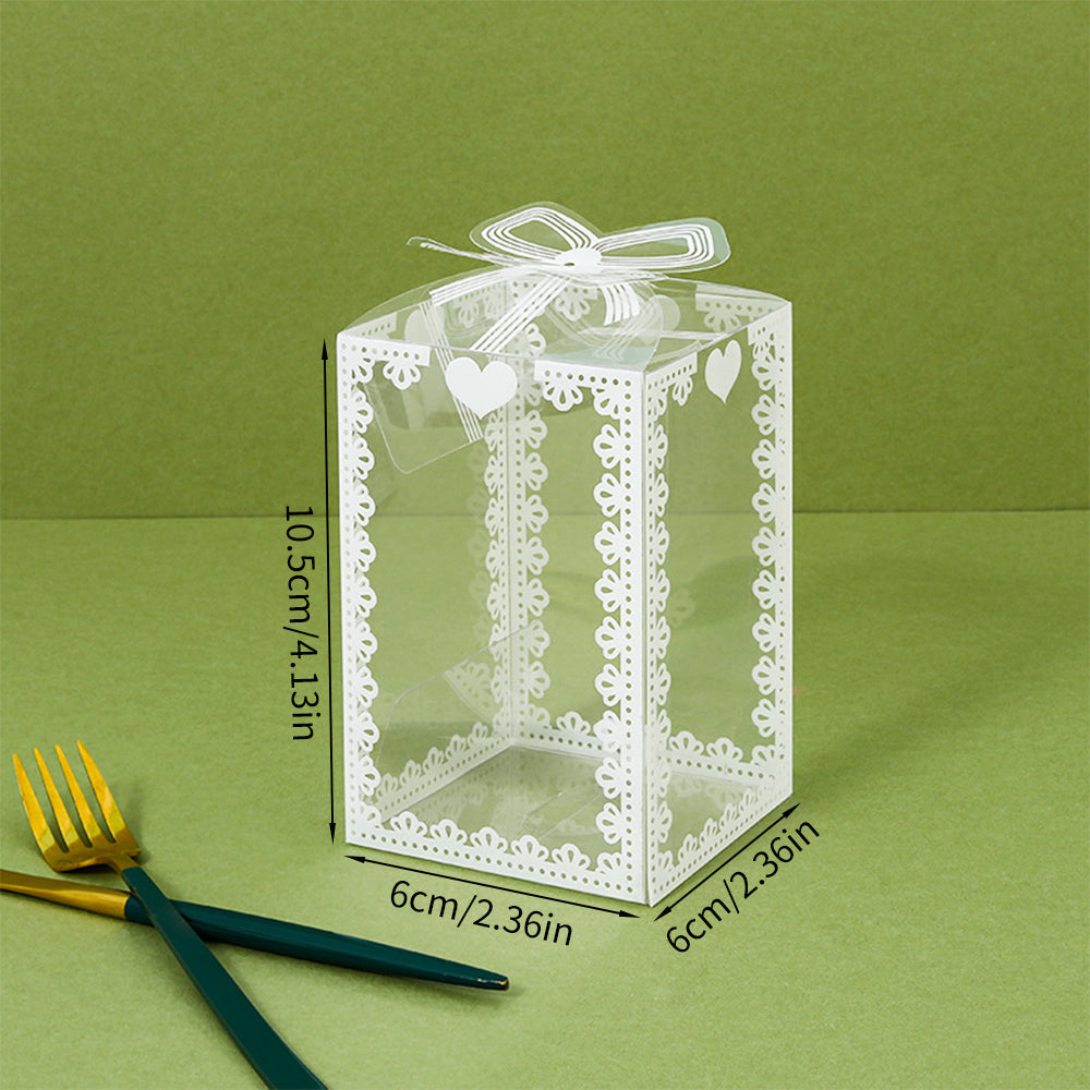 Candy Favor Gift Packaging Boxes for Wedding, Birthday, Christmas, and Transparent PVC Box Plastic Wrapping