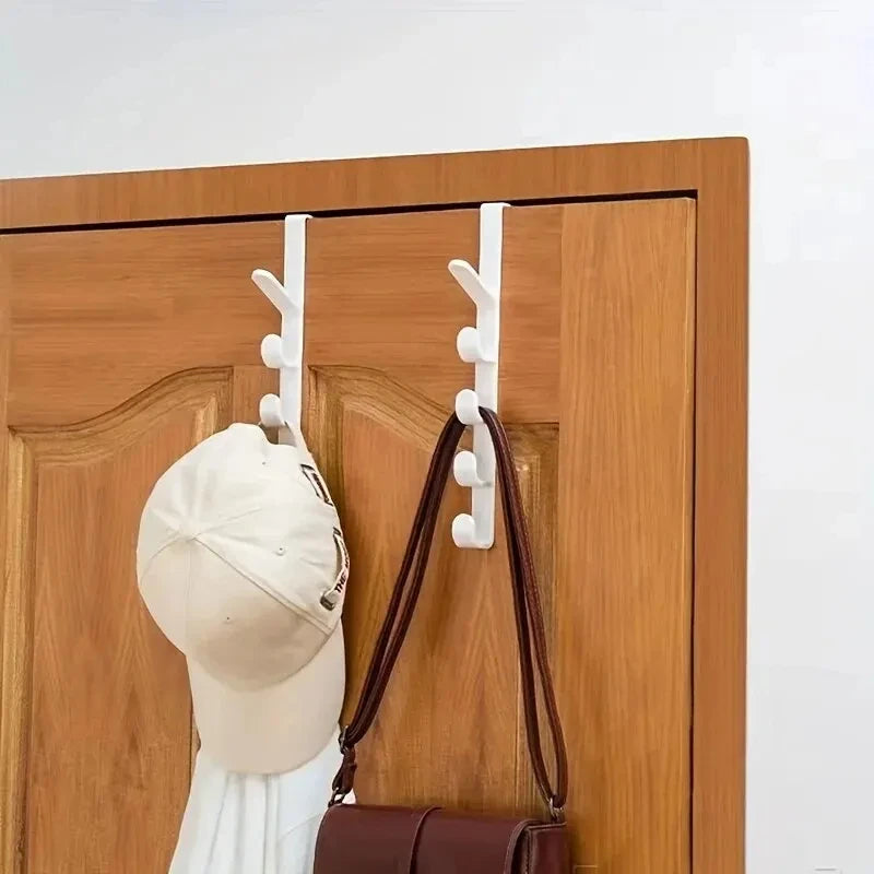 Bedroom Door Hanger Clothes Hanging Rack, Plastic Over The Door Hooks, Storage Organisation, Purse Holder For Bags